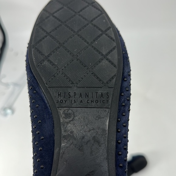 Hispanitas Women's Blue Flats Size 39/7.5 - Picture 6 of 6